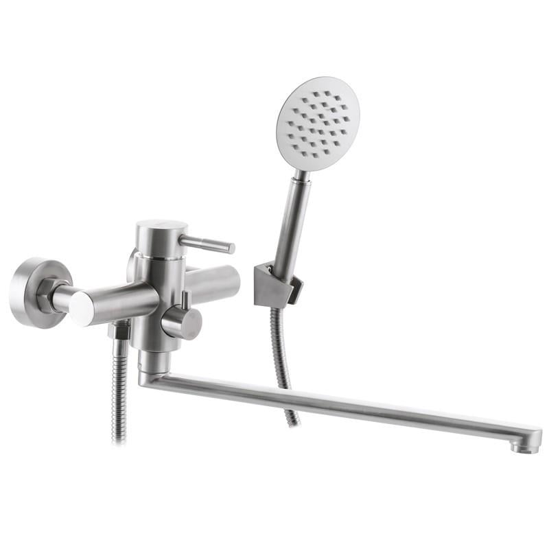 Смеситель для ванны Zerix SUS-006 EURO из нержавеющей стали SUS304 (ZX3149)