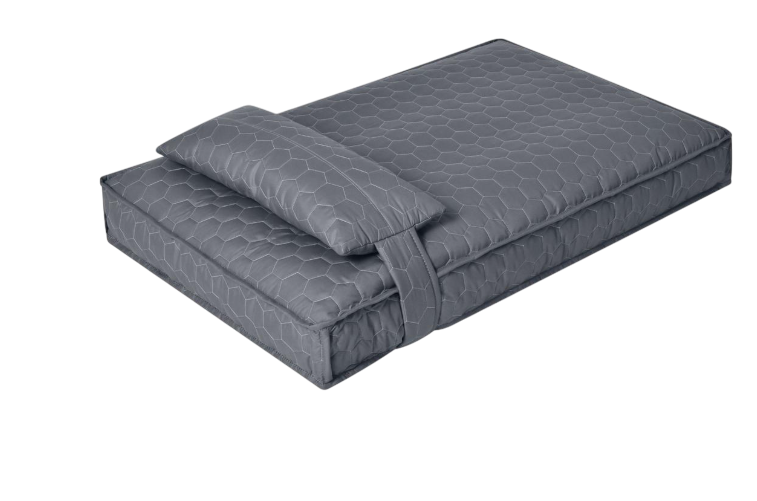 Лежанка для собак и кошек с подушкой/съемный чехол XL 80х120х12 см Серый (8-35944х001)