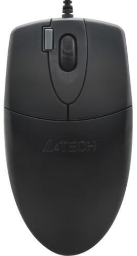 Компьютерная мышка оптическая A4Tech OP-620DS USB 1000 dpi 4 кнопки бесшумный клик 1,5 м Черный (2881185821)