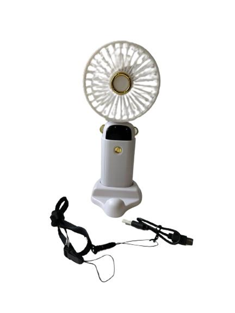 Вентилятор акумуляторний міні А-18 з підставкою для телефону та ремінцем на шию Білий (3628) - фото 2 Вентилятор акумуляторний міні А-18 з підставкою для телефону та ремінцем на шию Білий (3628) - фото 2