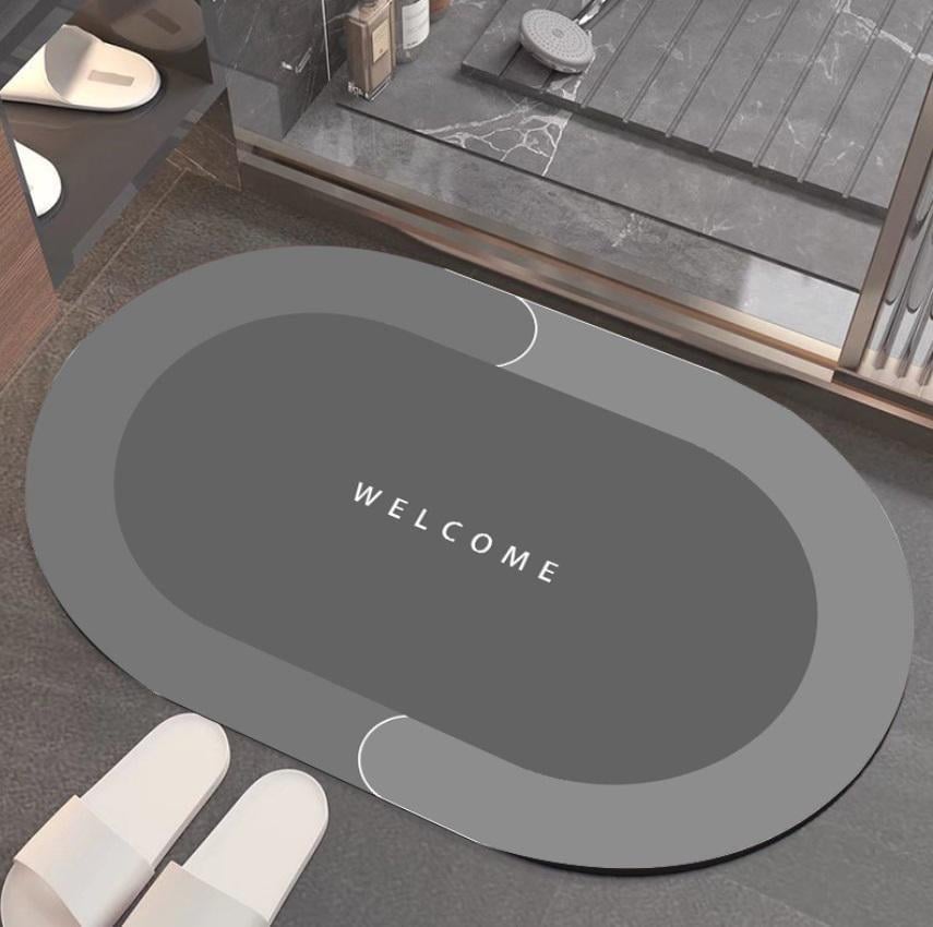 Коврик придверный овальный 11862 60х40 см Серый (4570607) (4570607)