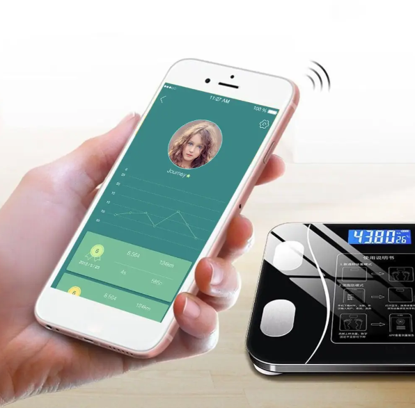 Ваги підлогові Scale One Смарт фітнес Bluetooth 180 кг Чорний (29041763) - фото 9 Ваги підлогові Scale One Смарт фітнес Bluetooth 180 кг Чорний (29041763) - фото 9