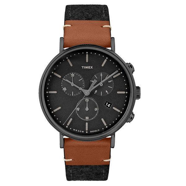 Наручные часы мужские Timex кварцевые Black (Tx2r62100)