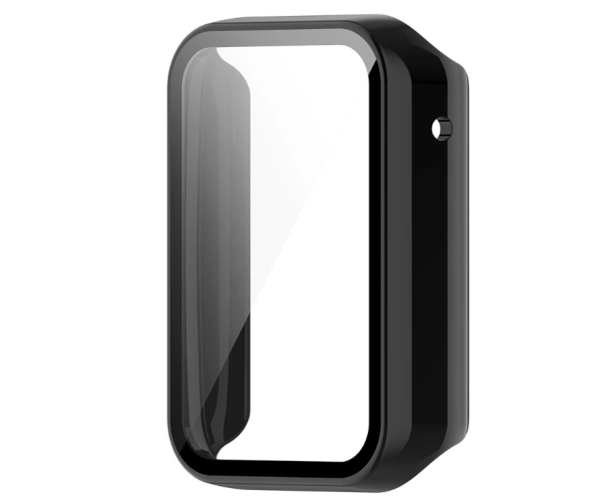 Чехол с защитным стеклом Protective Cover with Glass для Xiaomi Mi Band 8 Pro Черный Чехол с защитным стеклом Protective Cover with Glass для Xiaomi Mi Band 8 Pro Черный