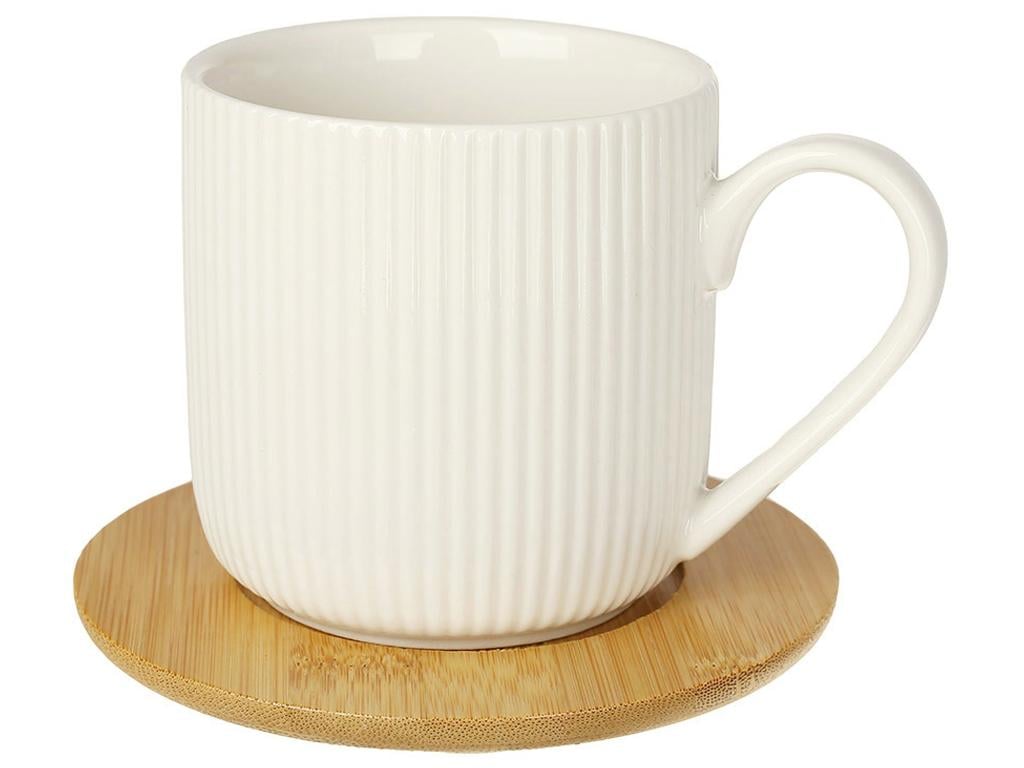 Кружка с бамбуковым блюдцем Naturel 300 мл набор 2 предмета (BDI-292-204)