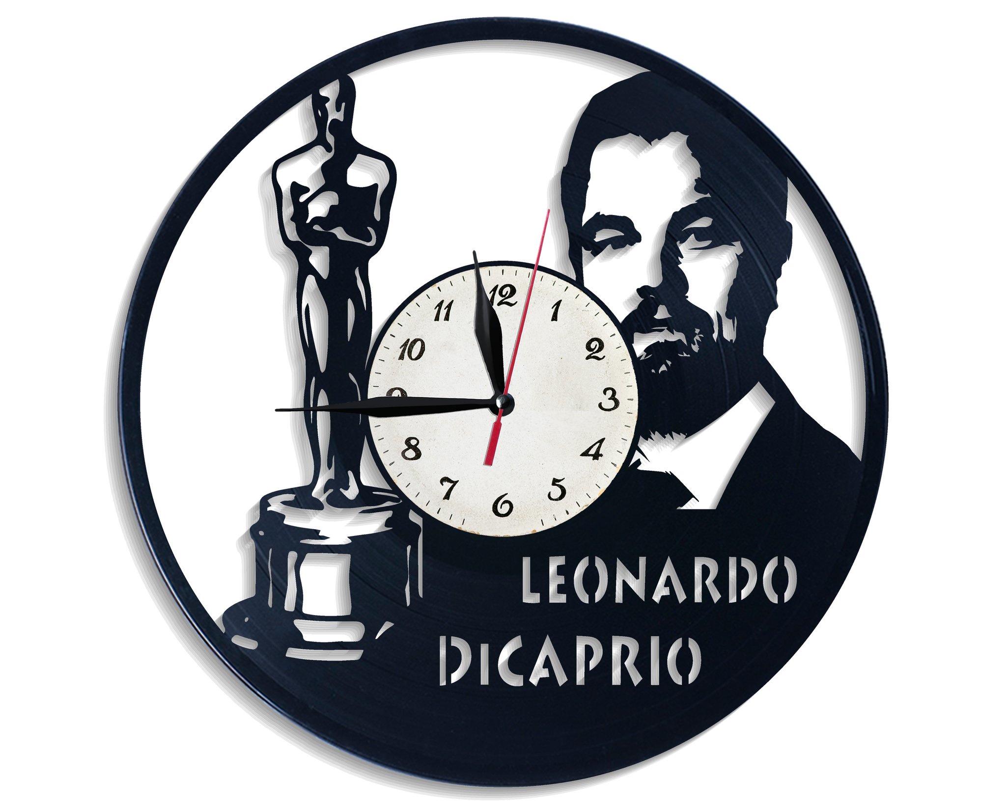 Часы настенные Леонардо Ди Каприо 2698 из виниловой пластинки