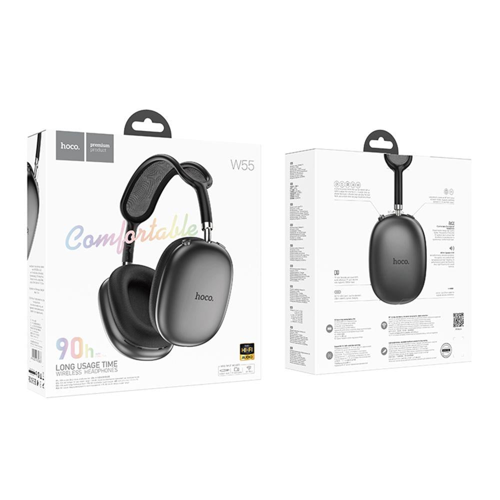 Навушники бездротові Hoco W55 Black - фото 3 Навушники бездротові Hoco W55 Black - фото 3