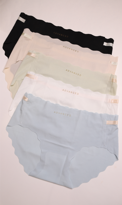 Труси слипи безшовні в рубчик 5 шт. Різнокольорові (2829302255)