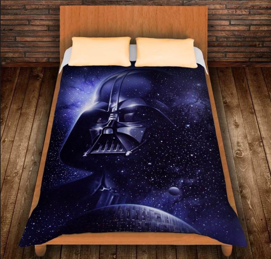 Плед с 3D принтом Дарт Вейдер Ночной космос 150х200 см (epi_0019)