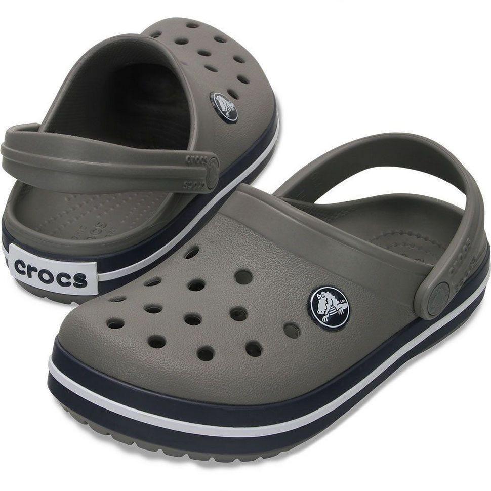 Сабо дитячі Crocs Crocband Clog Kids р. 29/30 Smoke/Navy (18595)