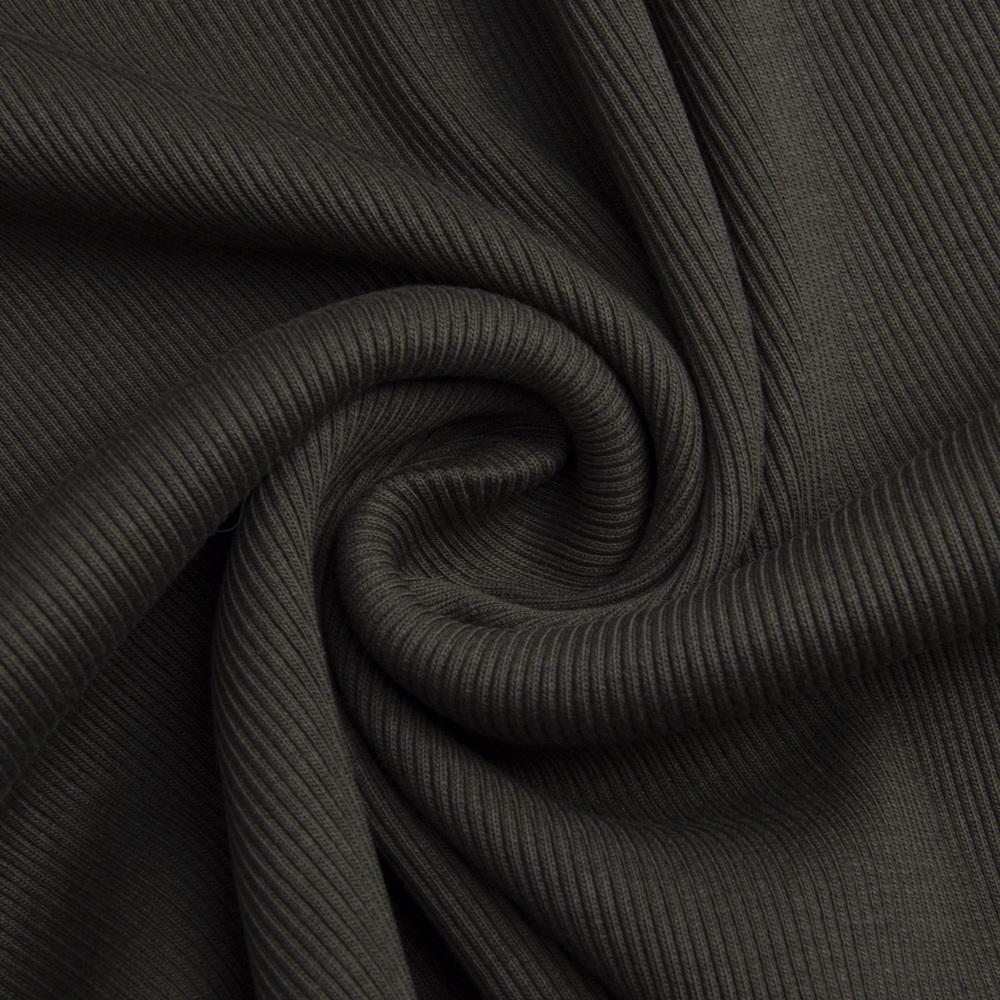 Ткань трикотажная Кашкорсе 300 г/м2 Темный хаки (23116)