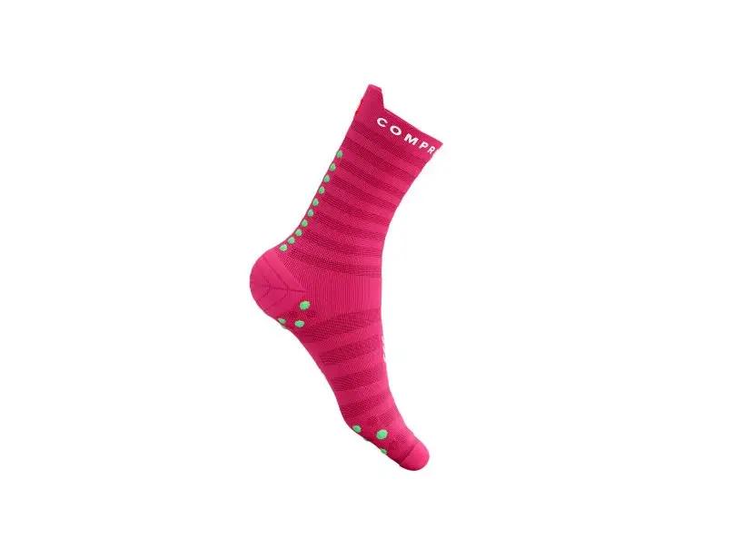 Носки для бега Pro Racing Socks V4.0 Ultralight Run High T1 р. 36-39 Hot Pink/Summer Green (12333535) - фото 3