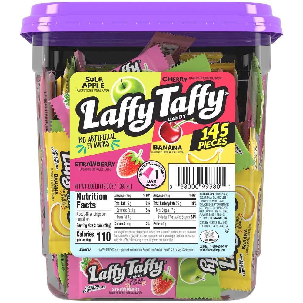 Цукерки жувальні Laffy Taffy Assorted Candy Jar 1,4 кг 145 шт. (1899033380)