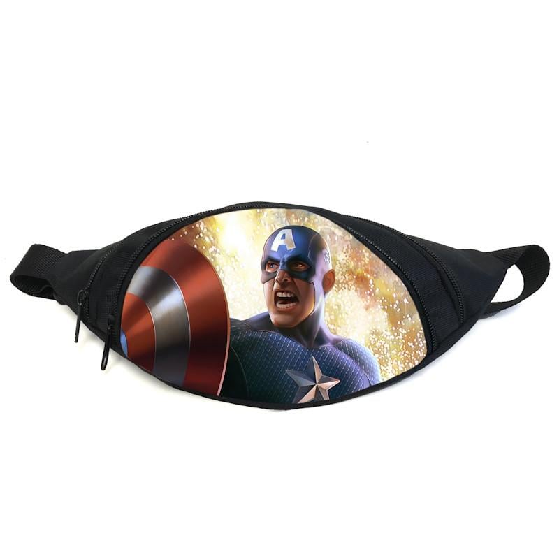 Поясная сумка-бананка Cappuccino Toys GB-Captain America 09 Черный (2399980040) Поясная сумка-бананка Cappuccino Toys GB-Captain America 09 Черный (2399980040)