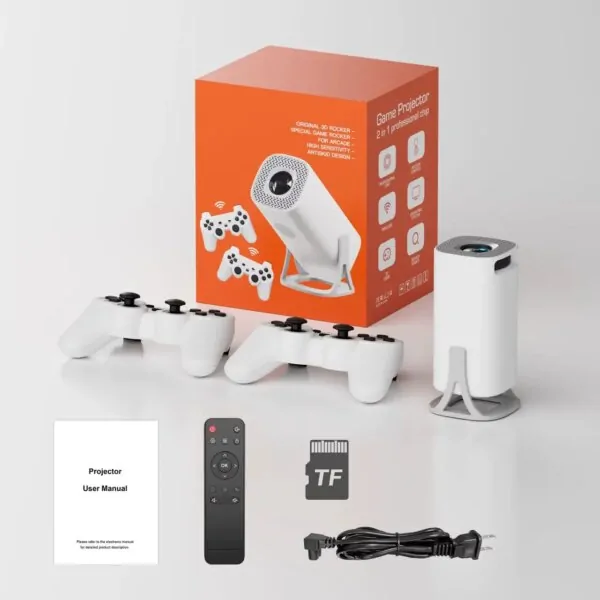 Проектор игровой смарт S40 MAX для фильмов/игр с 2 джойстиками Android 11 (25313002)