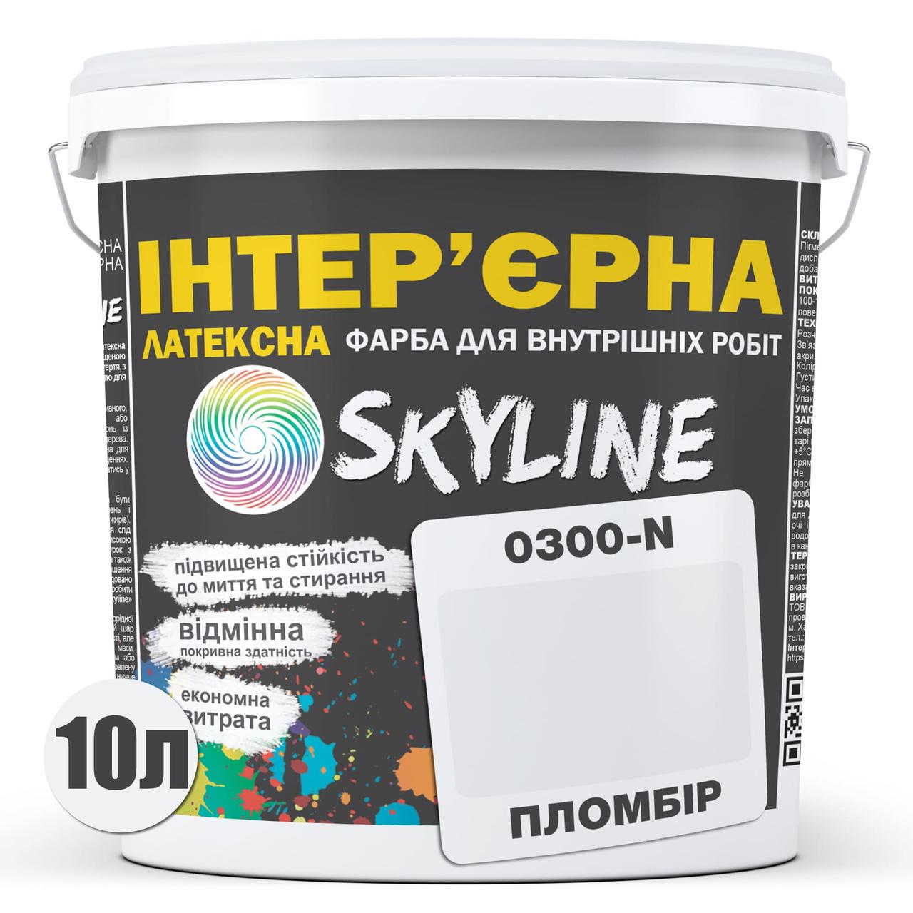 Краска латексная Skyline 0300-N интерьерная 10 л Пломбир - фото 2