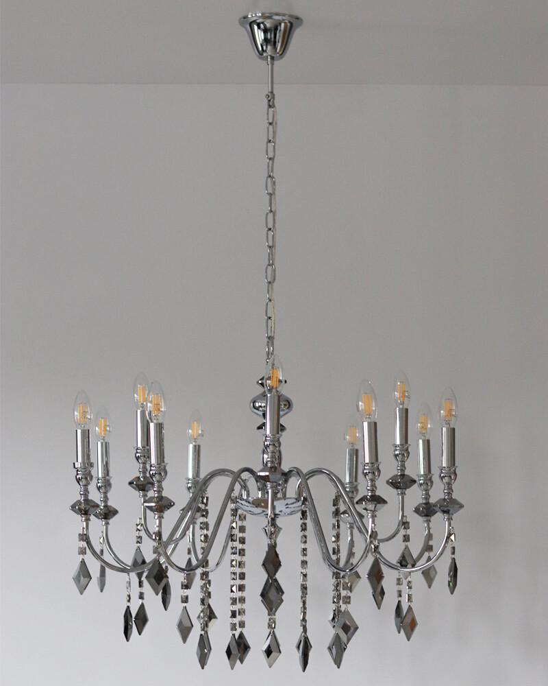 Люстра Edlin PL2417-12 Vanessa E14 12x12W IP20 Хром (32205348) - фото 2