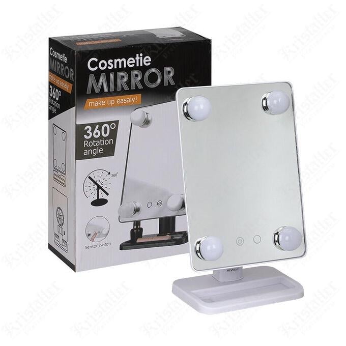 Зеркало для макияжа Cosmetie mirror 360 с подсветкой (1435776356)