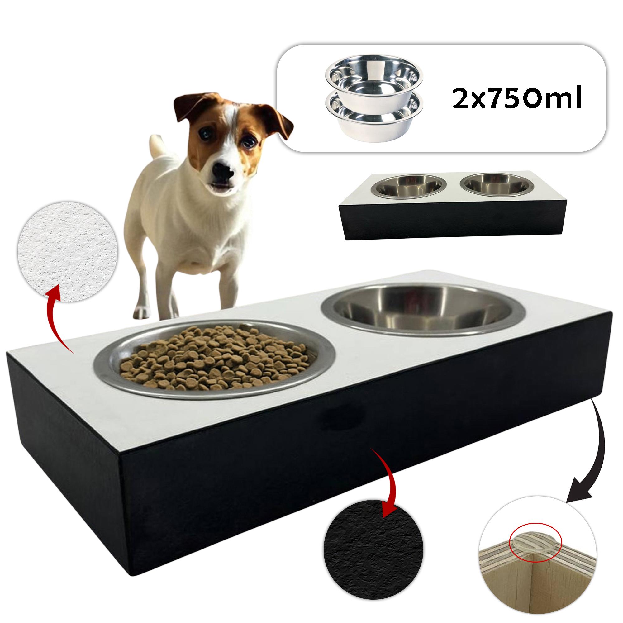 Миска для собак двойная на подставке из фанеры с покрытием Eger - фото 2
