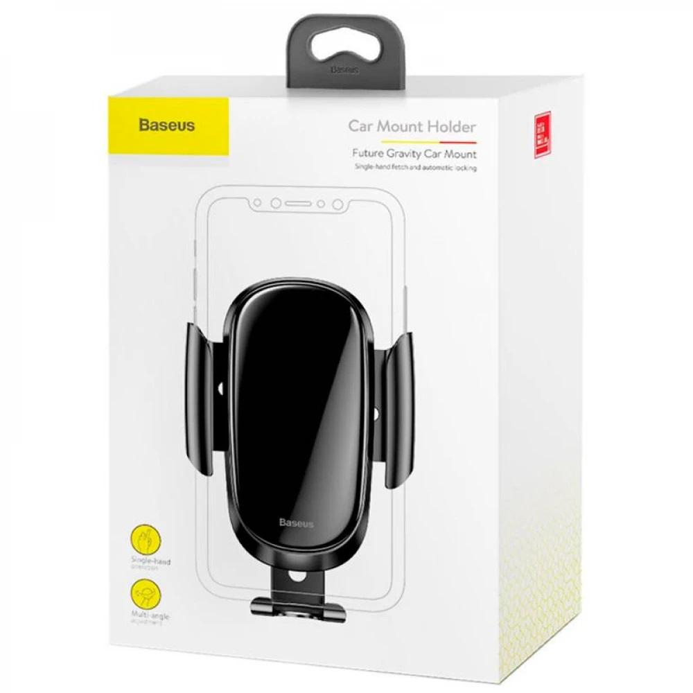 Автодержатель Baseus Future Gravity Car Mount Black (SUYL-WL01) - фото 6