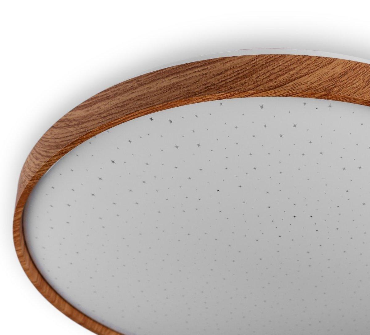 Потолочный светильник Vestum FOREST звездное небо 80W 3000К-6500К с ДК 480х65 мм Тик - фото 2