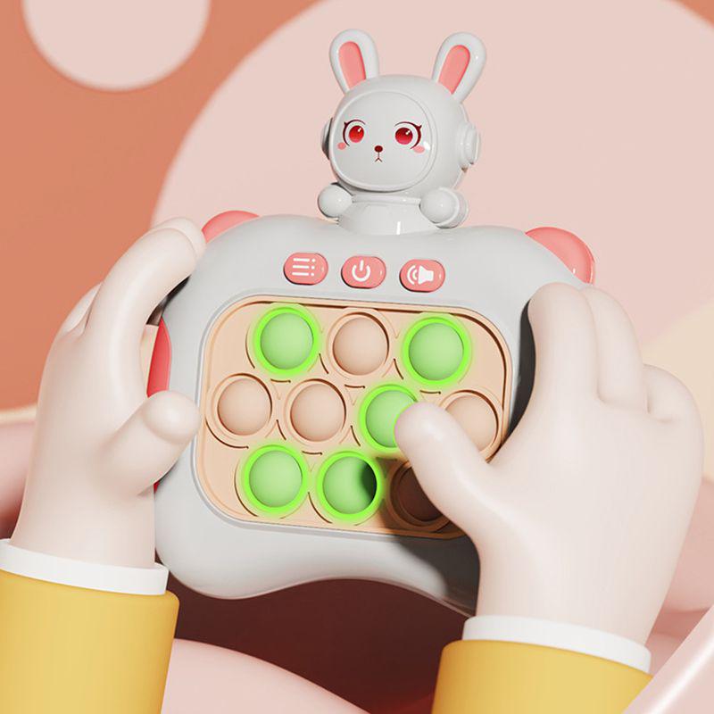 Интерактивная игрушка Quick Push Game Pop It Rabbit 2 Pink (12367626) - фото 2 Интерактивная игрушка Quick Push Game Pop It Rabbit 2 Pink (12367626) - фото 2