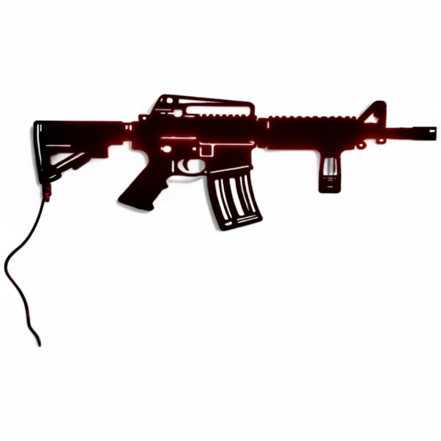 Настенный светильник AR-15 с RGB-подсветкой и пультом управления (25562736)