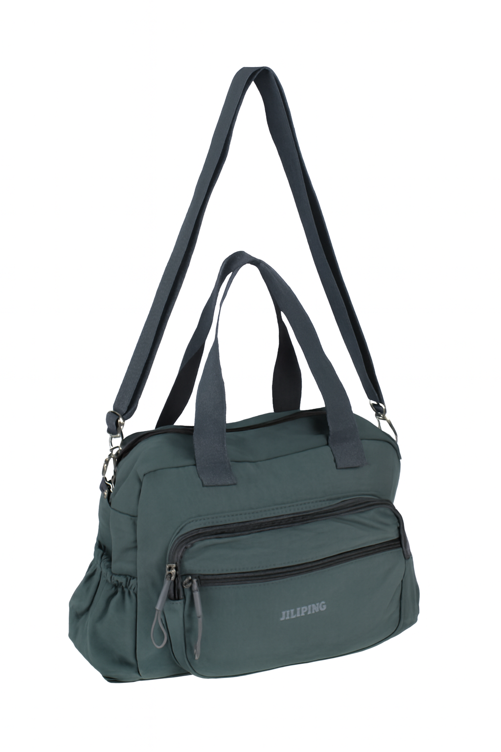 Сумка для ручной клади и спорта Jiping R37037 35х22 см Темно-зеленый (31980508)