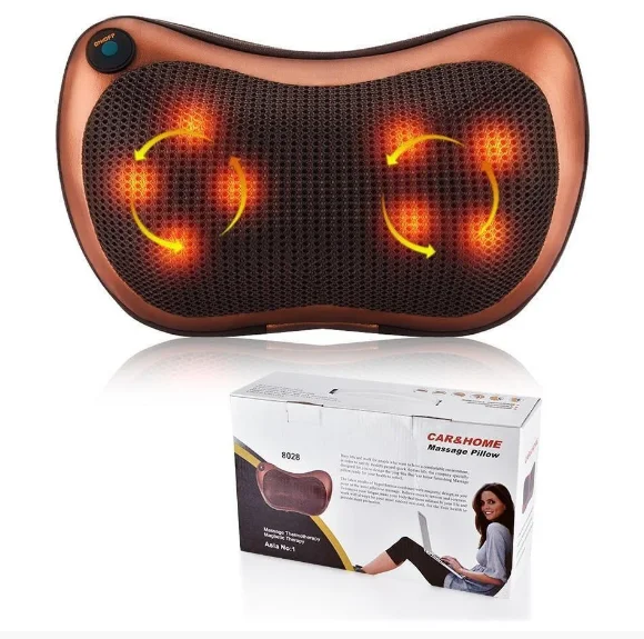 Массажер для спины и шеи Massage pillow с подогревом (5003) - фото 9