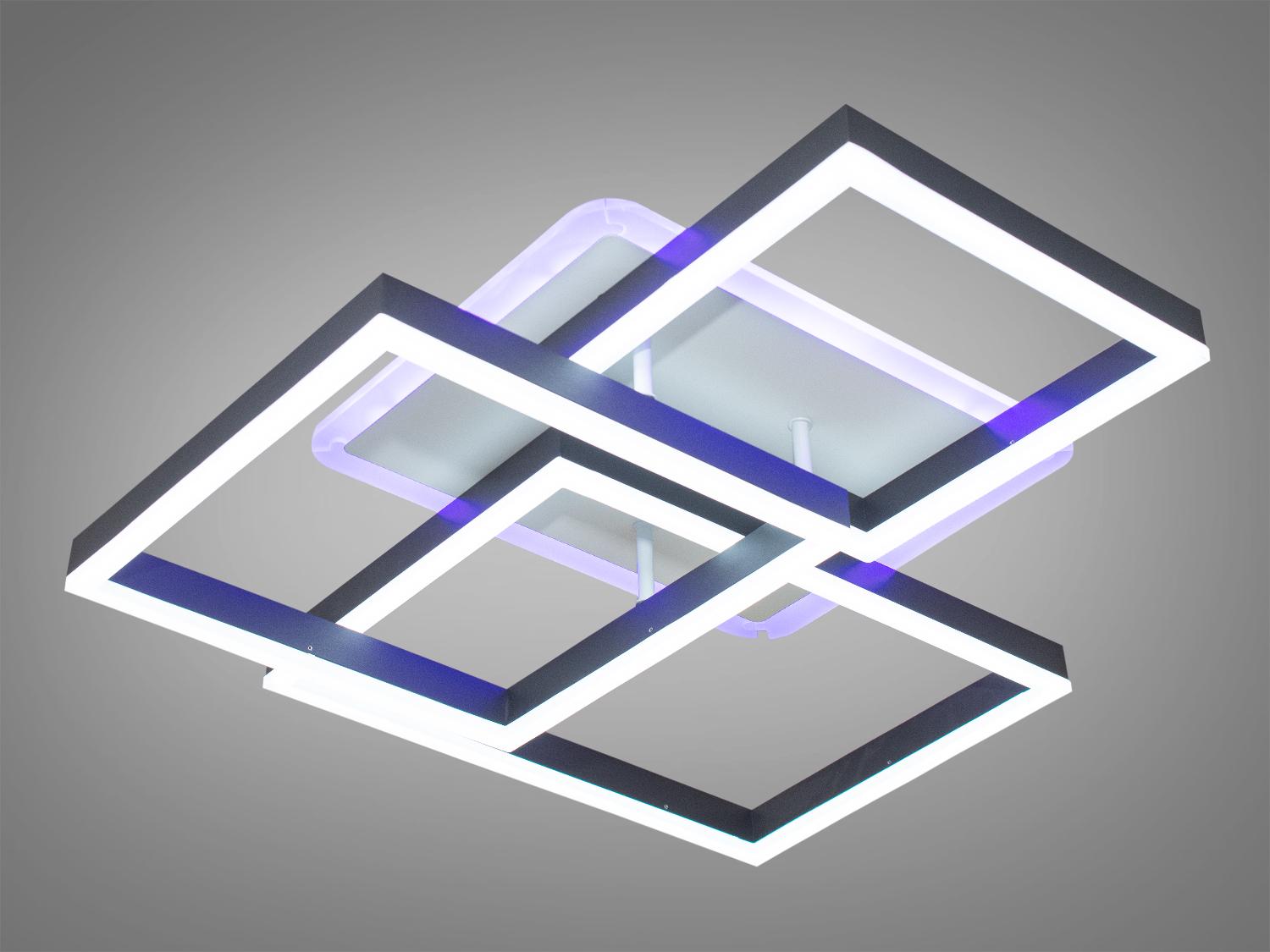 Люстра LED 130W Черный (7006BK LED 3color)