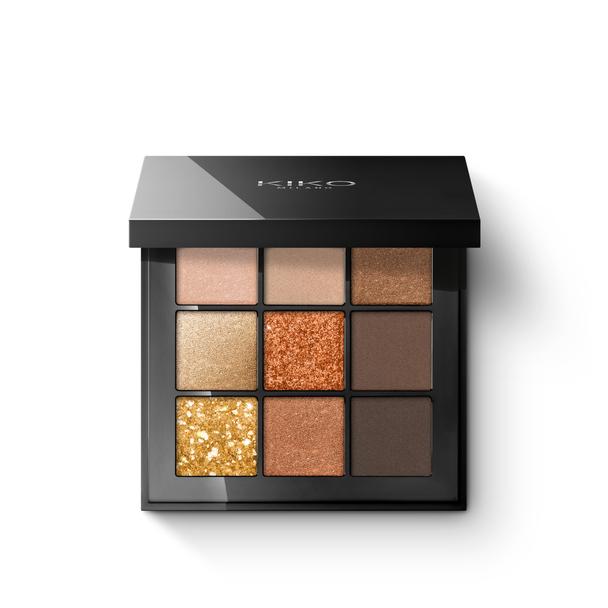 Палетка тіней Kiko Milano Glamour Multi Finish Eyeshadow Palette 01Earth Tones (03107)