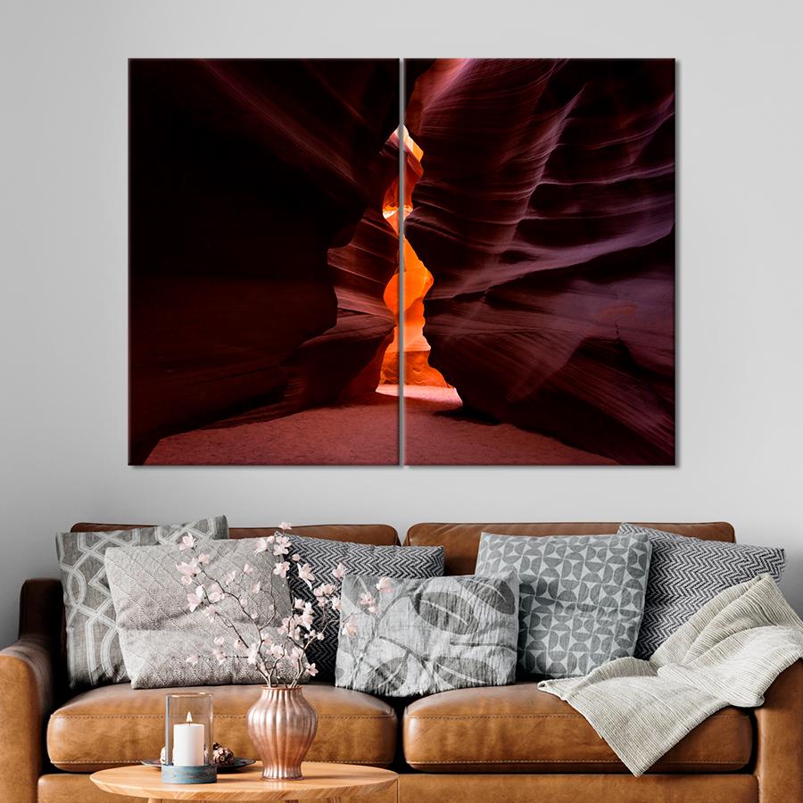 Картина природа Необычный каньон Антилопы 165x122 см (A1111-2)