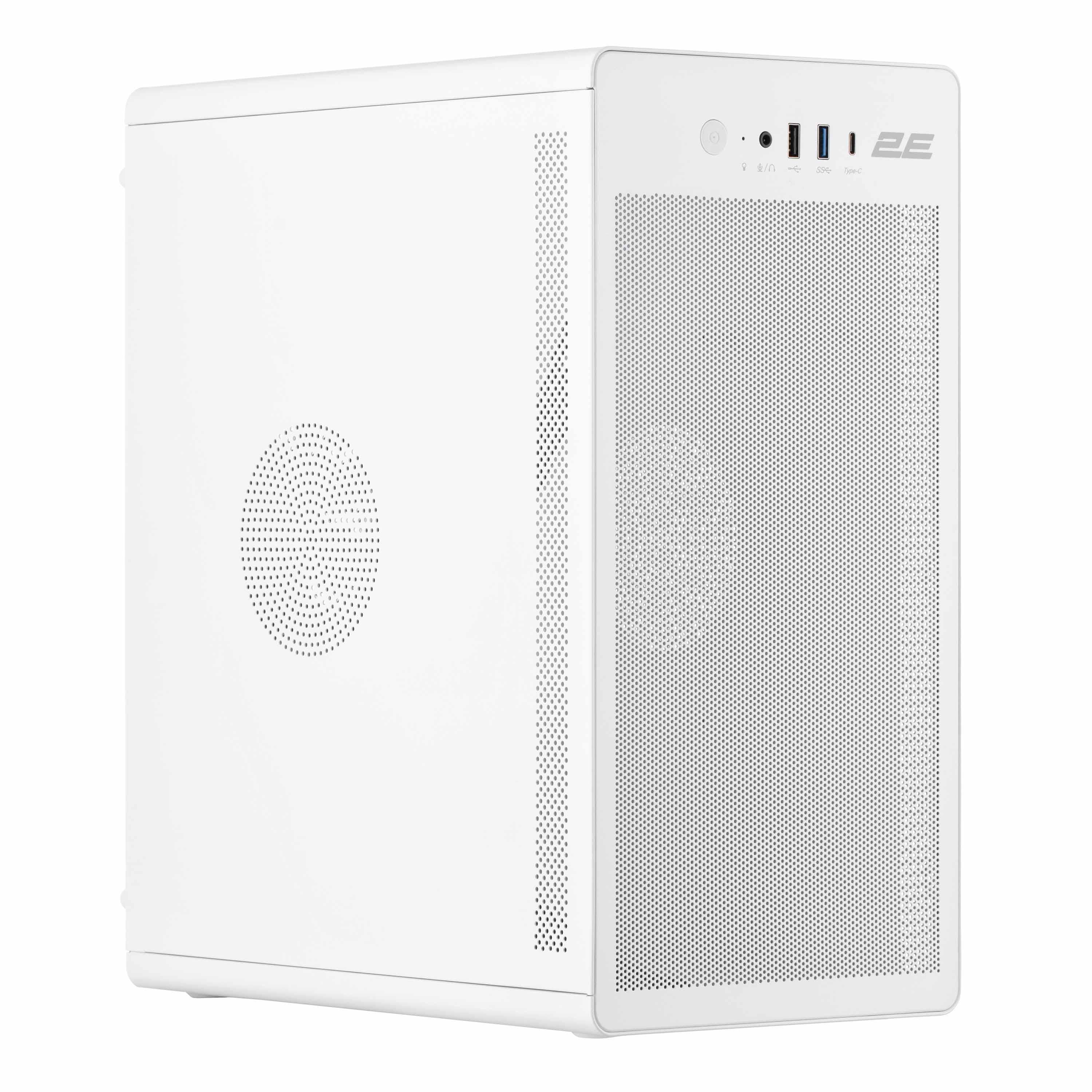 Корпус для компьютера 2E Credo V285W Mini Tower mini-ITX/micro-ATX no PSU Белый (2E-V285W)