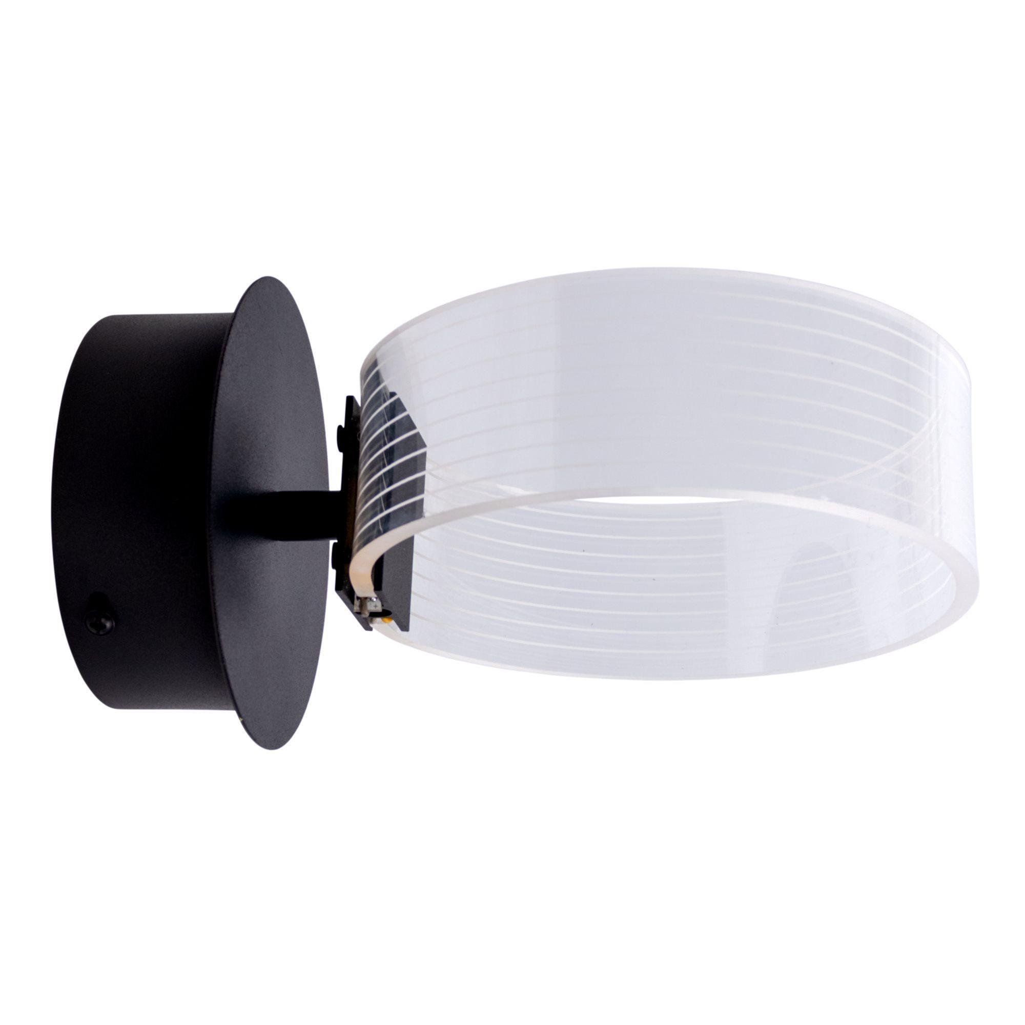 Бра настенная Sirius N 3705-1 12 W светодиодная акриловая Черный