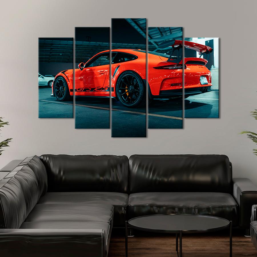 Картина Автомобиль Люксовый автомобиль Porsche 911 GT3 RS 112x68 см (A1197-5)