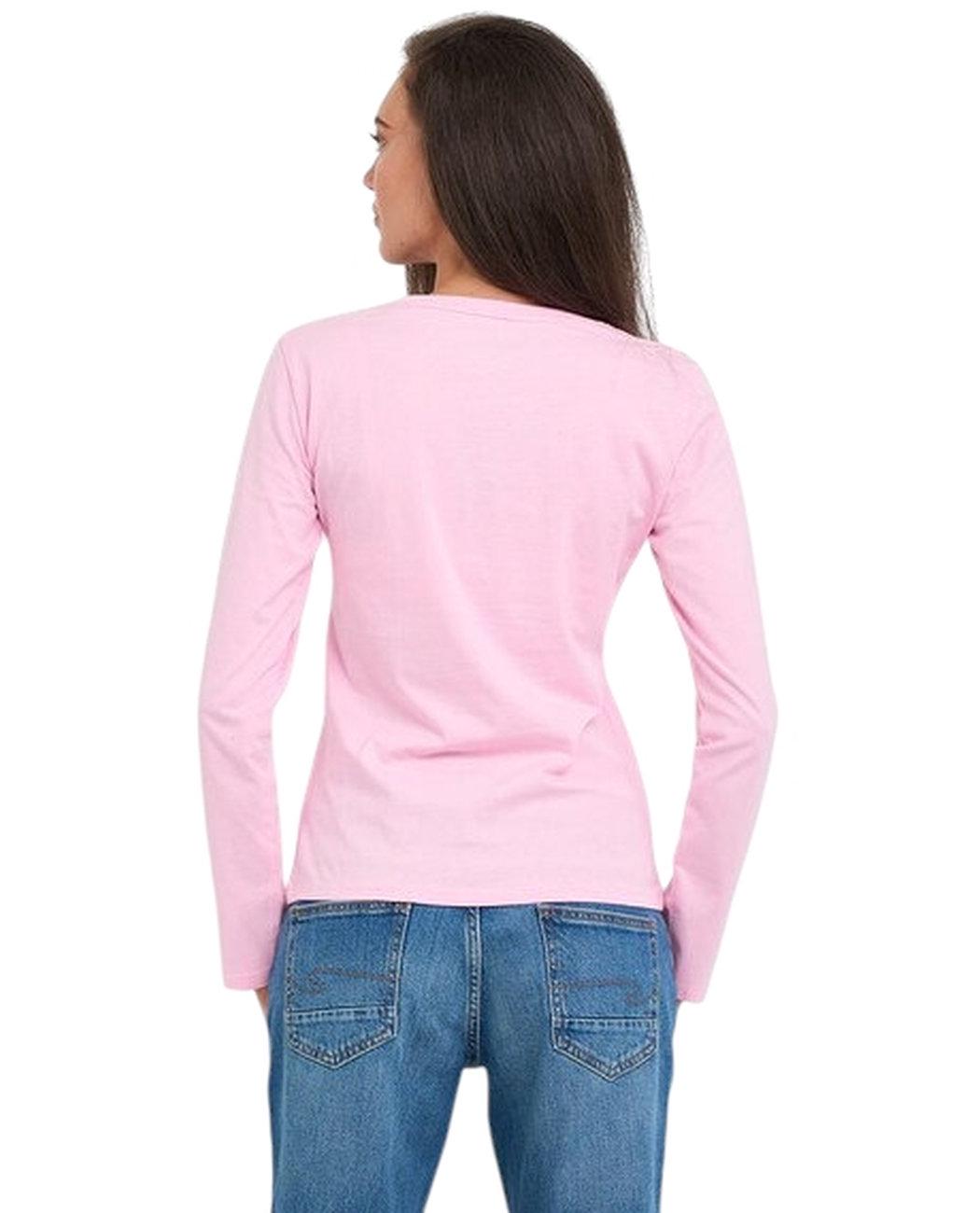 Футболка з довгим рукавом жіноча Lee Cooper 20196181.2809 L Рожевий (5942723123541) - фото 2