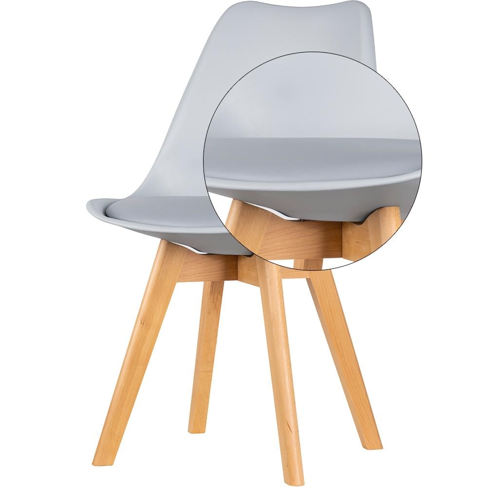 Стілець у кухню Doros Бін 49х43х84 см Сірий - фото 3 Стілець у кухню Doros Бін 49х43х84 см Сірий - фото 3