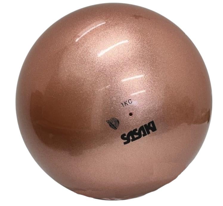 М'яч для гімнастики Sasaki M-207M Metallic FIG 18,5 см 410 г гума Абрикосовий/Рожевий (6936116100362) - фото 1 М'яч для гімнастики Sasaki M-207M Metallic FIG 18,5 см 410 г гума Абрикосовий/Рожевий (6936116100362) - фото 1