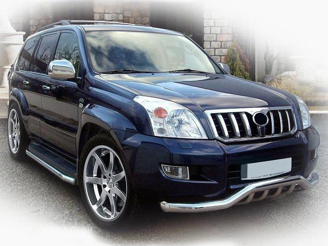 Передняя дуга ST011 CAN для Toyota Land Cruiser Prado 120 нержавеющая сталь Хром