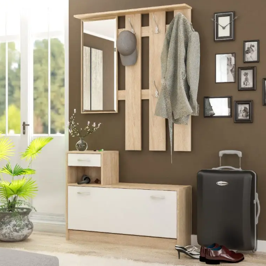 Прихожая Мебель-Сервис Орион без подушки Дуб самоа/Белый (26859609) Прихожая Мебель-Сервис Орион без подушки Дуб самоа/Белый (26859609)