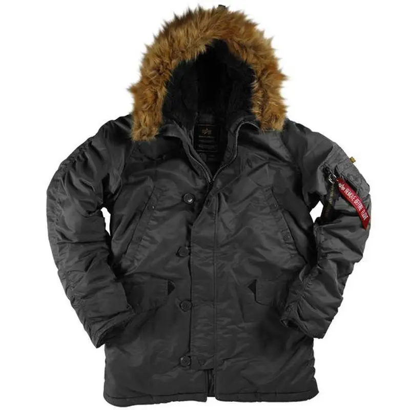 Куртка аляска Alpha Industries N-3B Parka XS Black (MJN31000C1BLXS)