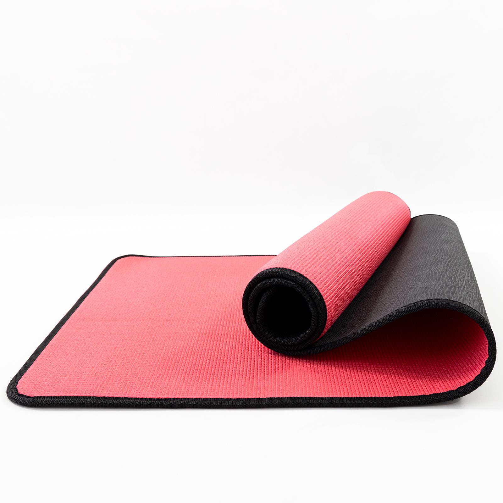 Килимок для йоги та фітнесу EVA двошаровий Osport Yoga Pro/ 8мм (OF-0275) Чорно-червоний - фото 1 Килимок для йоги та фітнесу EVA двошаровий Osport Yoga Pro/ 8мм (OF-0275) Чорно-червоний - фото 1