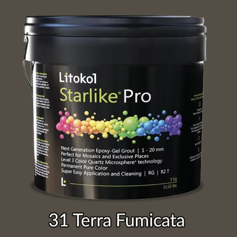 Затирка эпоксидная гелевая Litokol Starlike Pro 31 Terra Fumicata 2,5 кг (STPROTFM02.5)