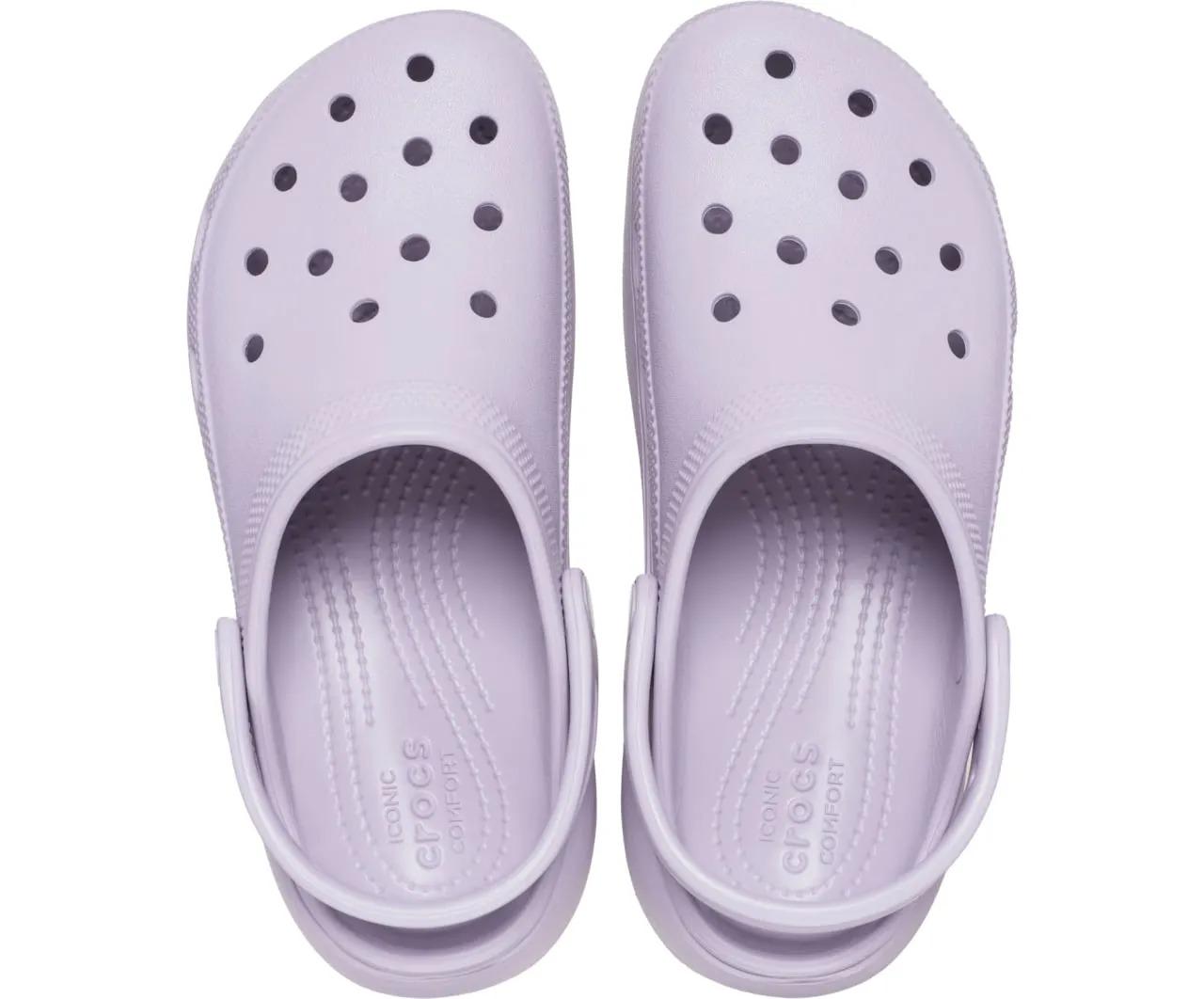 Кроксы женские Crocs Classic Platform Clog W7 р. 37 38-23 см Mauve Mist (206750) - фото 4