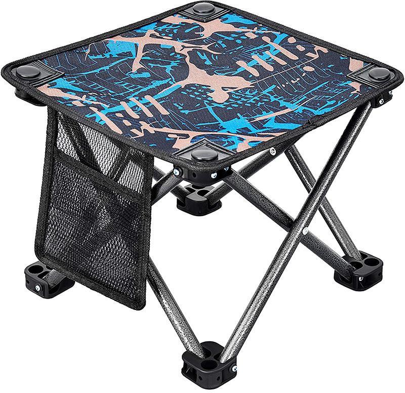 Стул Kingcamp MINI FOLDING STOOL (KC1903) CAMOUFLAGEBLUE (KC1903_CAMOUFLAGEBLUE) - фото 1