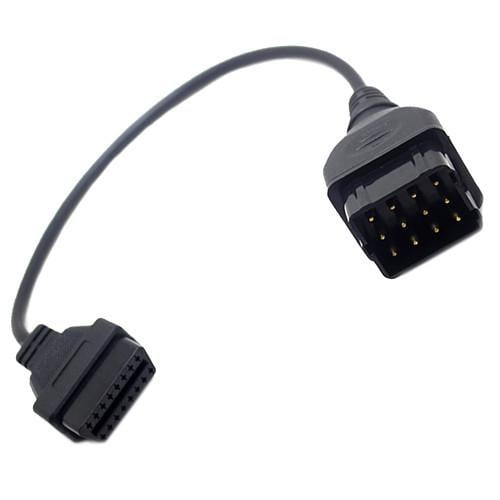 Кабель-переходник с OBD2 16pin мама на GAZ ГАЗ 12pin папа 25,5 см Black (284271)