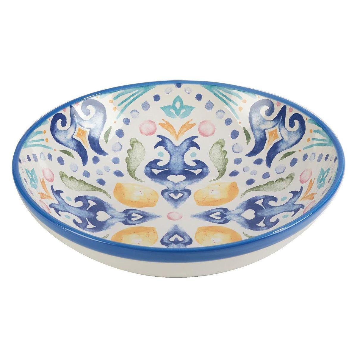 Салатник Certified International Лимонад из керамики 33 см Синий (29162)
