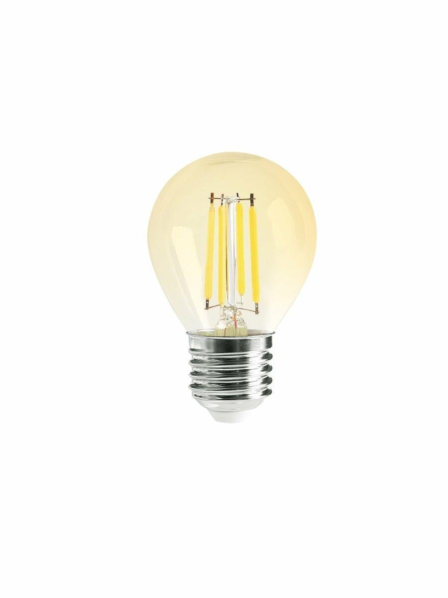 Светодиодная лампа SiriusStar Filament gold 8W G45 4200K E27 Коричневый (5406)