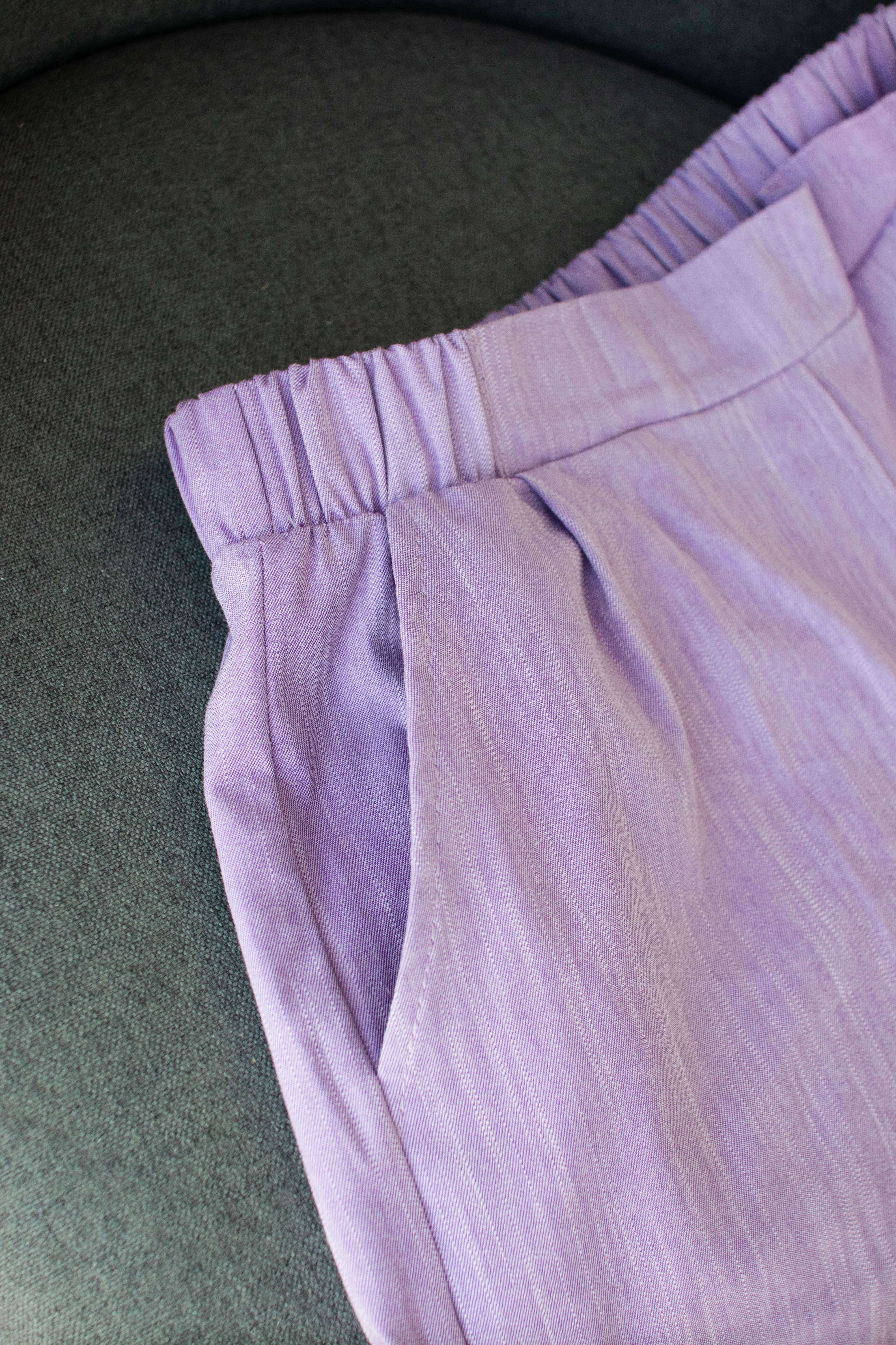 Штани палаццо жіночі VSlatinina джинсові L Фіолетовий (012345678946) - фото 8 Штани палаццо жіночі VSlatinina джинсові L Фіолетовий (012345678946) - фото 8