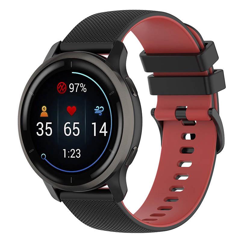 Ремешок Ribby для Smart Watch 20 мм Black/Red (00000068676_7)